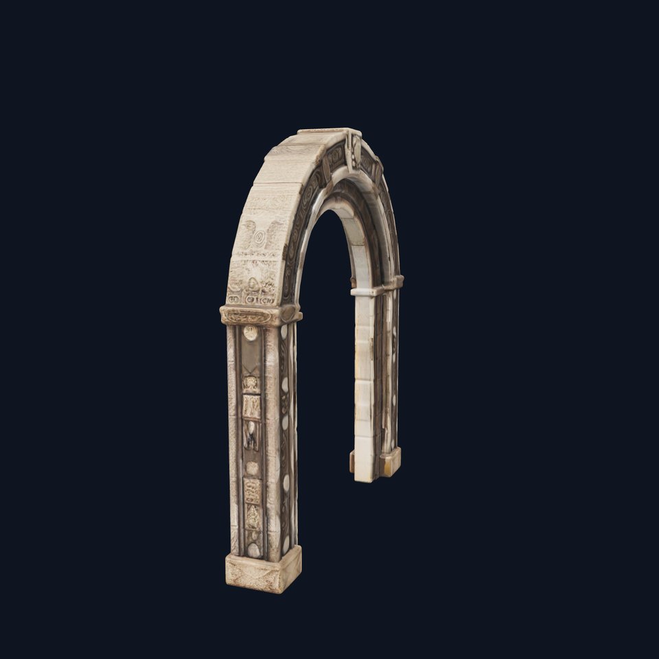 Ornate Archway D Model Pack